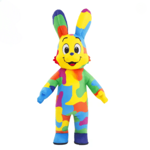 Costume gonflable lapin coloré