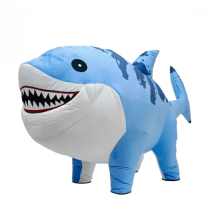 Costume gonflable requin bleu
