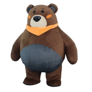 Costume gonflable ours marron