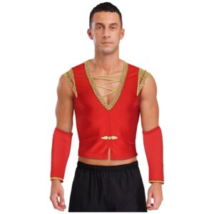 Gilet spectacle rouge homme