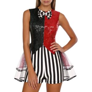 Justaucorps clown à paillettes