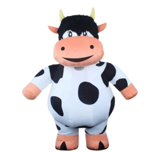 Costume gonflable vache géante