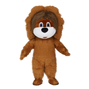 Costume gonflable lion marron