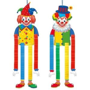 Clown décoratif articulé à suspendre