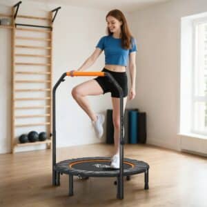 Trampoline gymnastique avec poignée