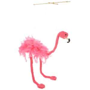 Marionnette flamant rose