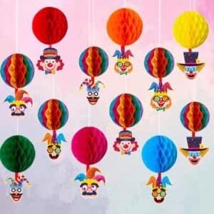 Guirlande sphère en papier cirque