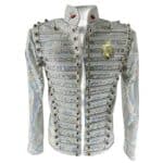 Veste militaire argentée Michael Jackson