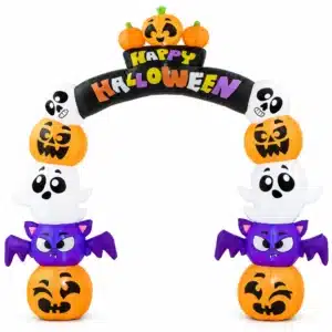 Arche gonflable citrouilles halloween LED