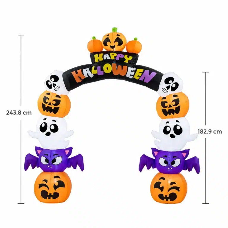 Arche gonflable citrouilles halloween LED