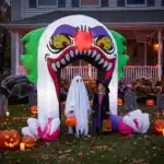 Arche gonflable clown halloween