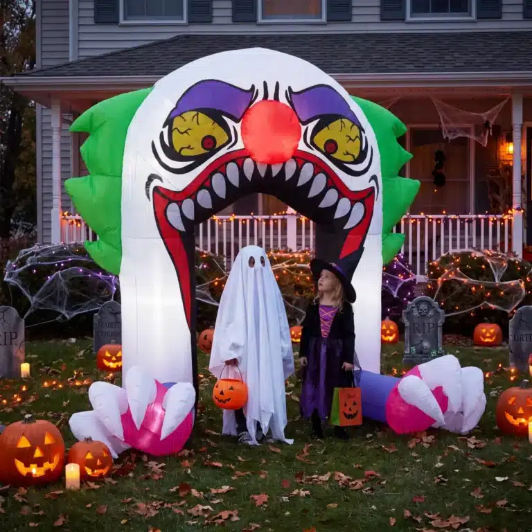 Arche gonflable clown halloween
