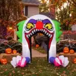 Arche gonflable clown halloween