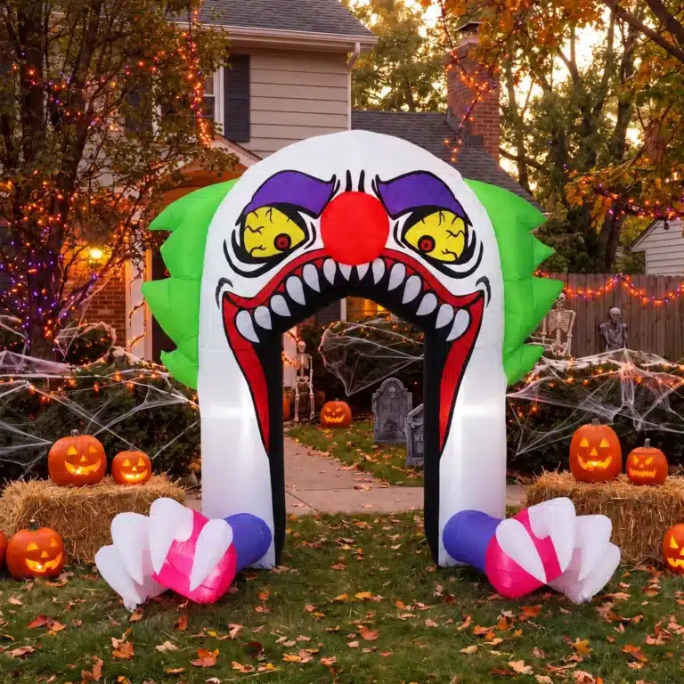 Arche gonflable clown halloween