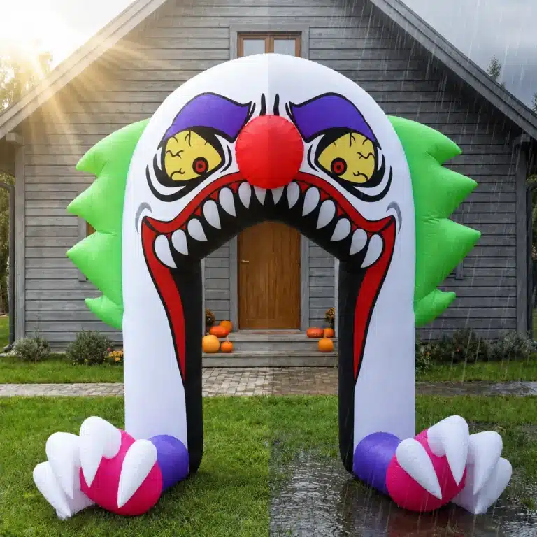 Arche gonflable clown halloween