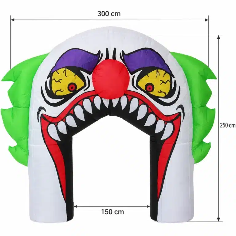 Arche gonflable clown halloween