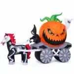 Carrosse citrouille gonflable halloween