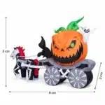 Carrosse citrouille gonflable halloween