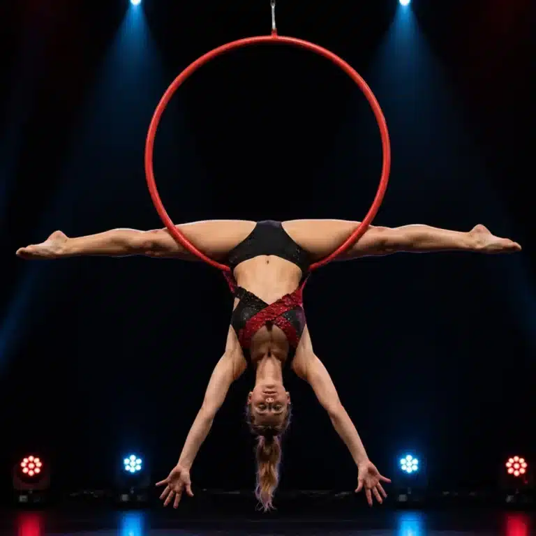 Cerceau aérien rouge