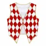 Gilet à carreaux cirque femme
