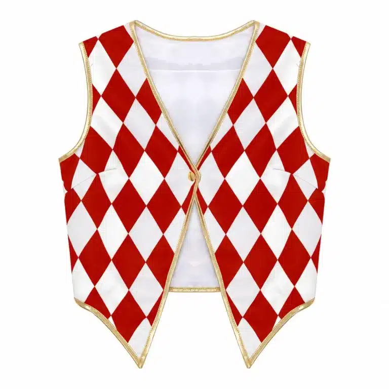 Gilet à carreaux cirque femme