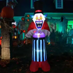 Grand clown gonflable halloween