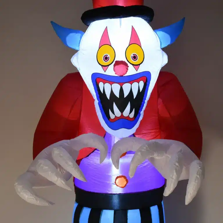 Grand clown gonflable halloween