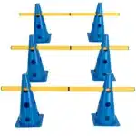 Kit de cônes et barres pour parcours sportifs (lot de 6)