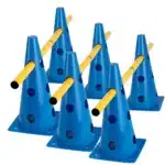 Kit de cônes et barres pour parcours sportifs (lot de 6)