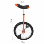 Monocycle orange (18 pouces)