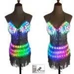 Robe à paillettes LED
