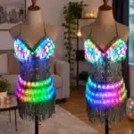 Robe à paillettes LED