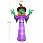 Sorcière gonflable halloween