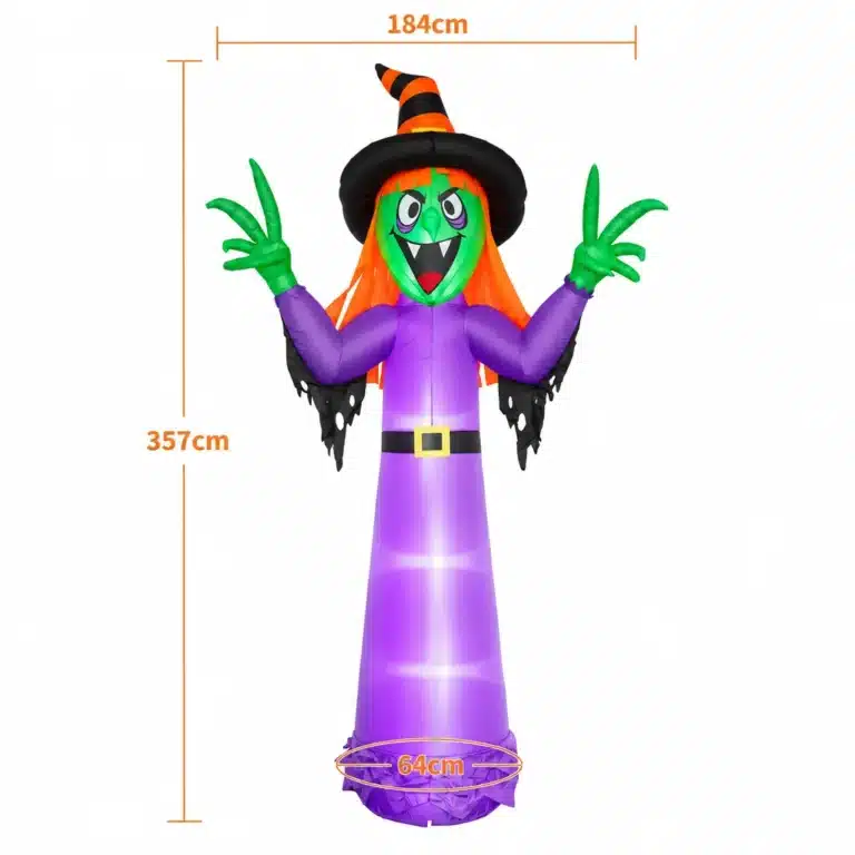 Sorcière gonflable halloween