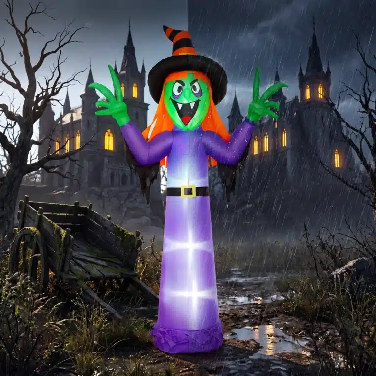 Sorcière gonflable halloween